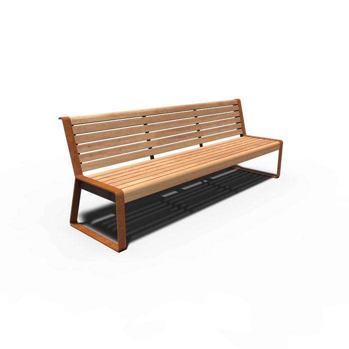Banc avec dossier