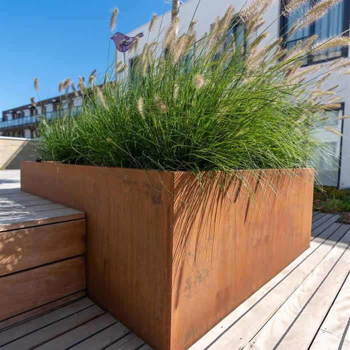 CORDOBA QUADRATISCHE Pflanzenkübel aus CorTen-Stahl