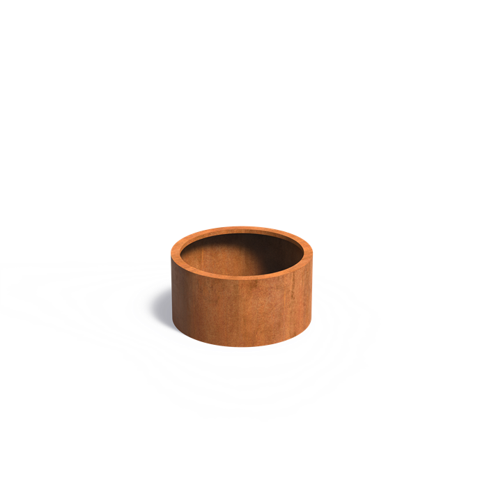 SAIDA BOTTOMLESS planter in CorTen steel