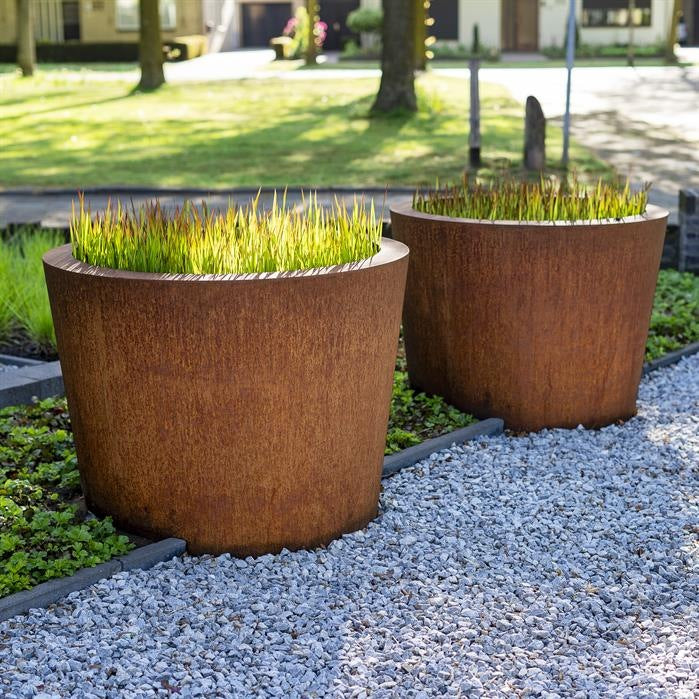 VERONA planter in CorTen steel