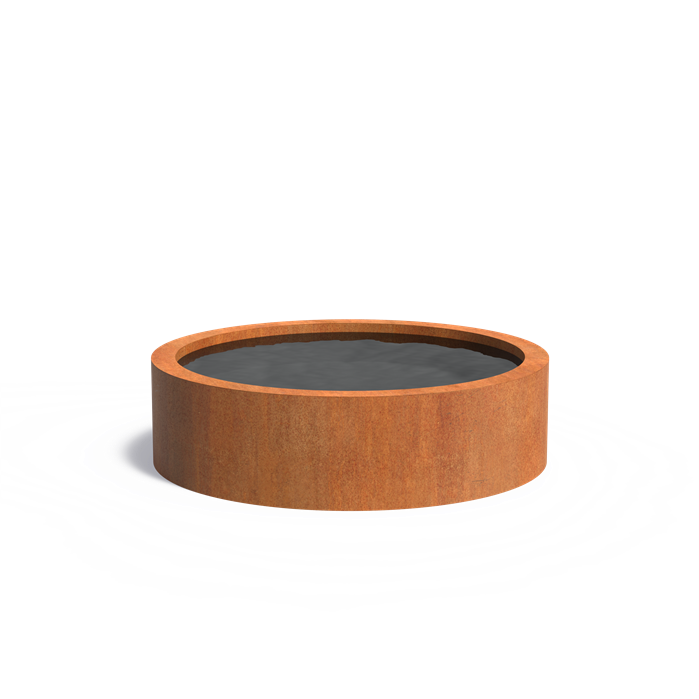 Bassin rond en acier CorTen