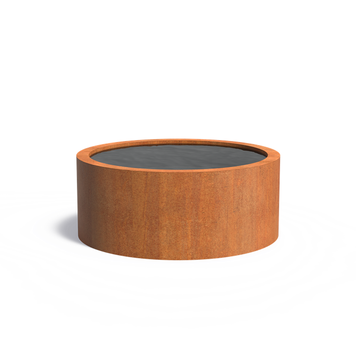 Bassin rond en acier CorTen